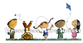 Cartoon Image for Stress Less Children ofr More Success